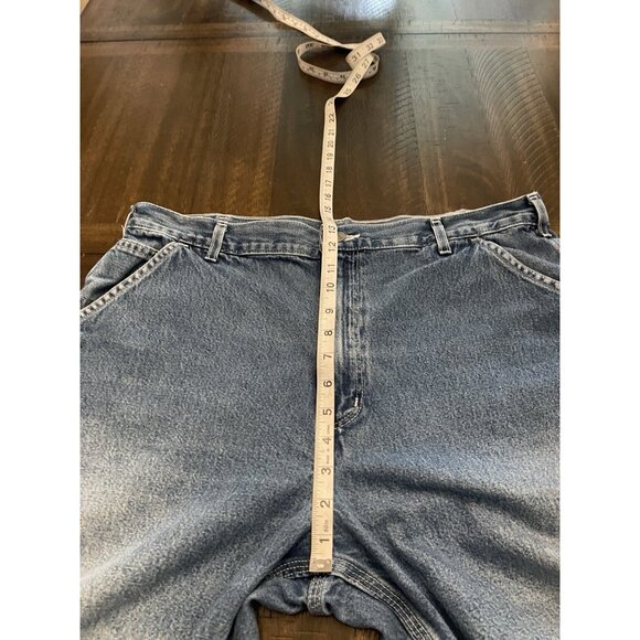 VTG Carhartt B13 DST Denim Jeans 38x30 Original Dungaree Fit Carpenter Workwear - Picture 8 of 9